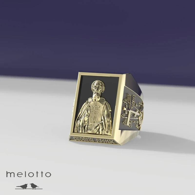 Перстень с ликом святого