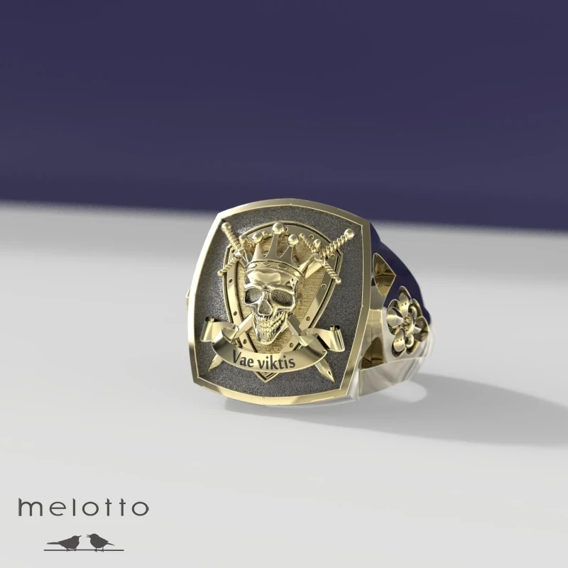 Мужское кольцо с гербом