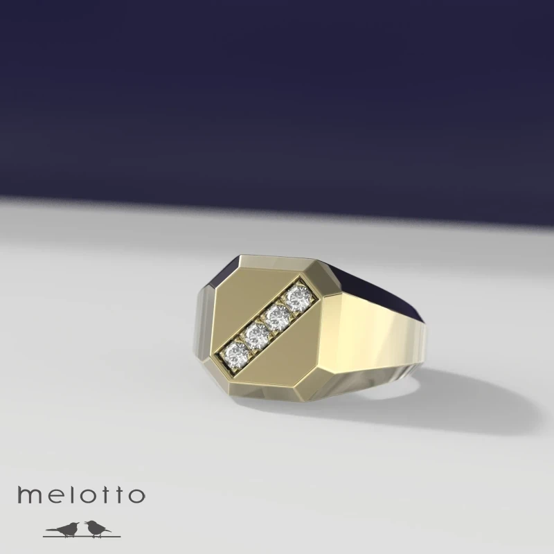 Золотая печатка «Классик»