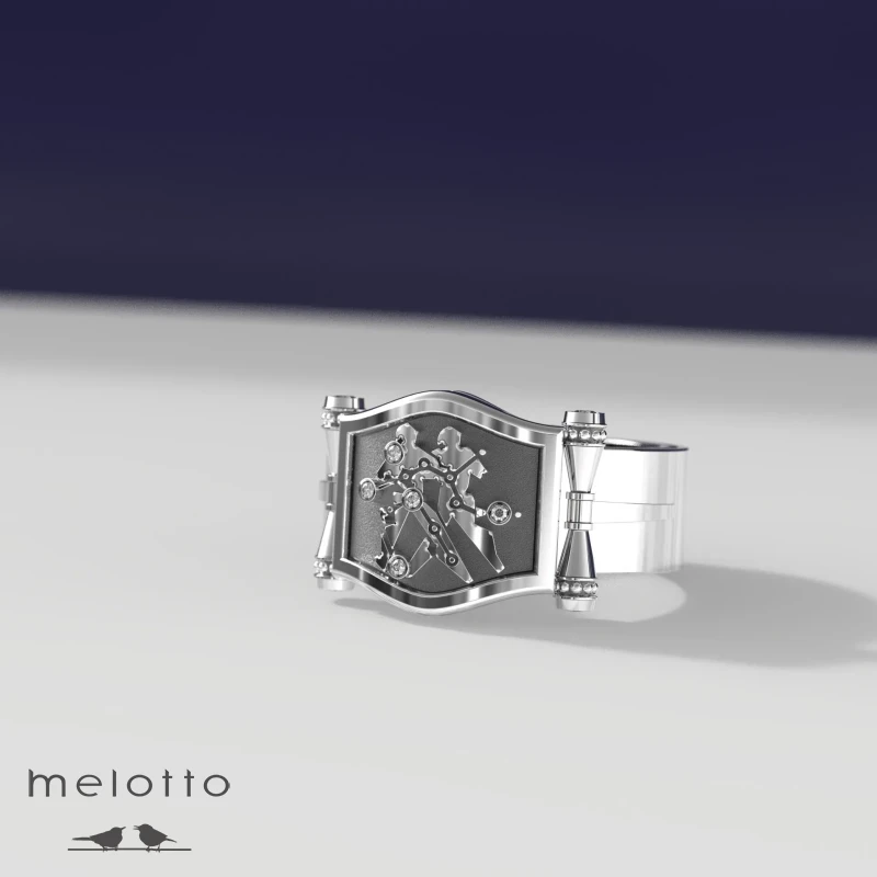 Золотая печатка «Знак зодиака»