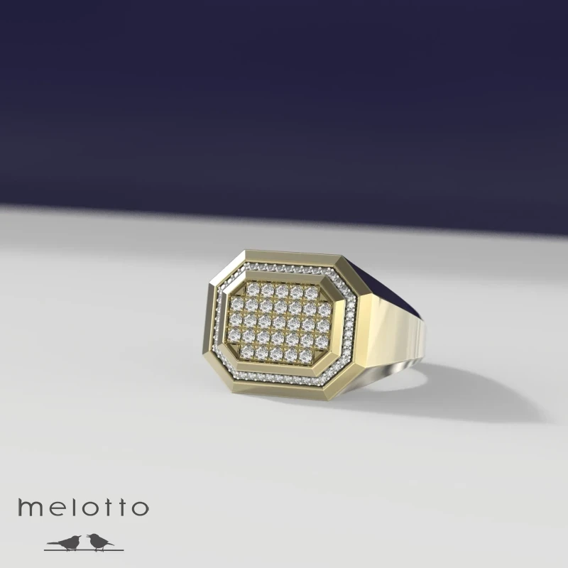 Печатка с камнями