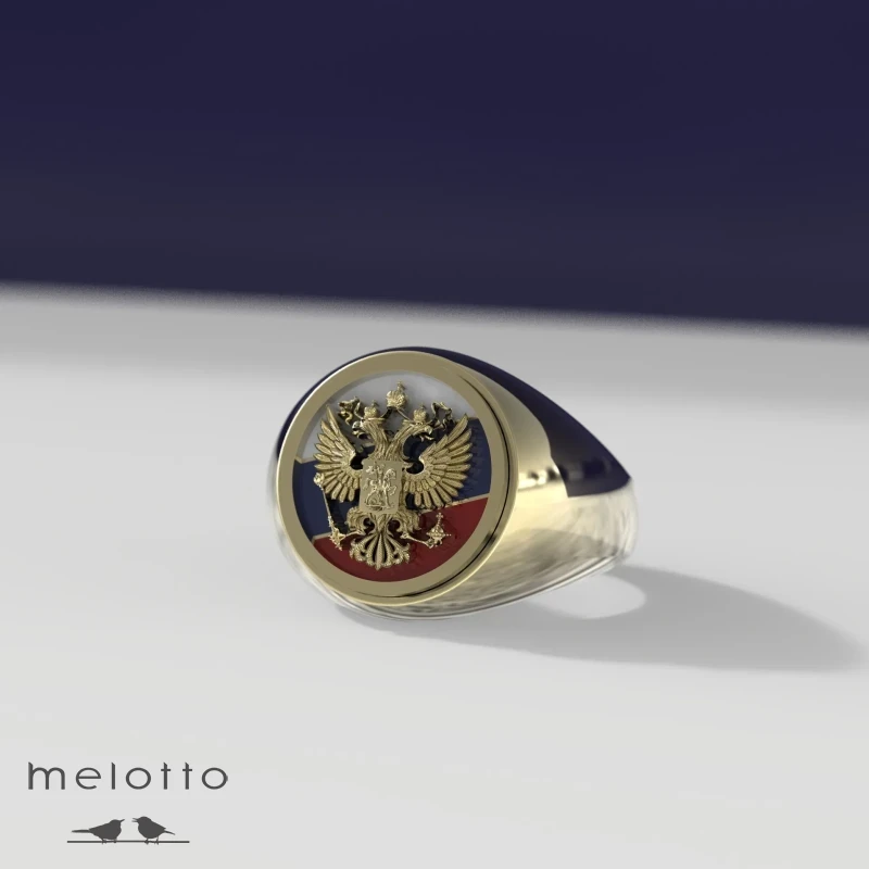 Золотая печатка «Герб»