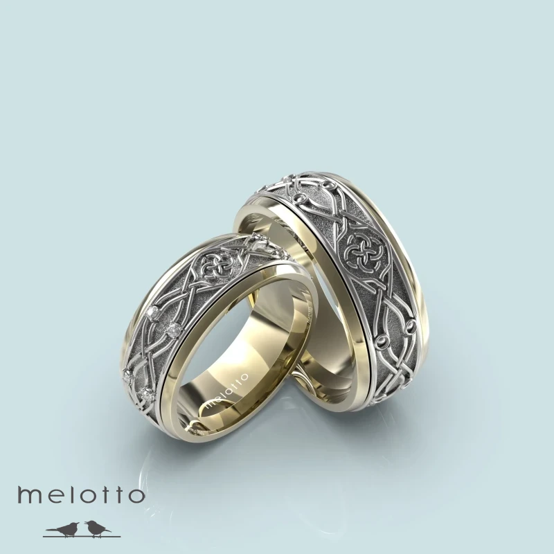 Широкие обручальные кольца на заказ