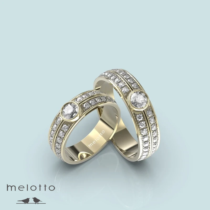 Обручальное кольцо с бриллиантами Обручальное кольцо с бриллиантами