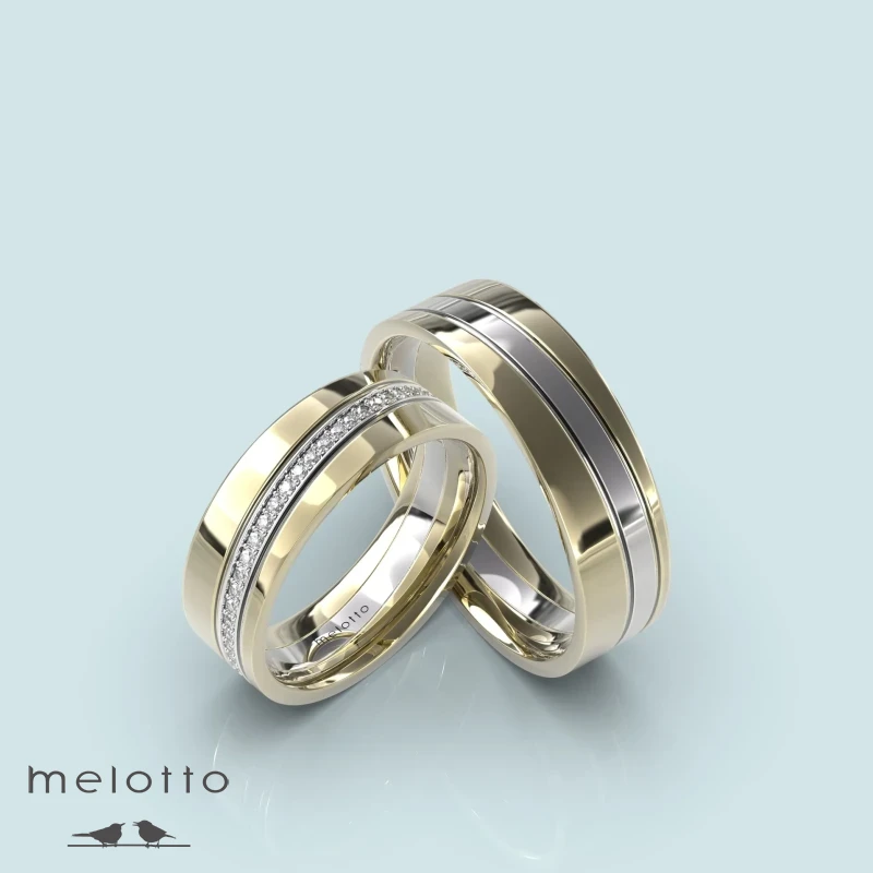 Плоские обручальные кольца