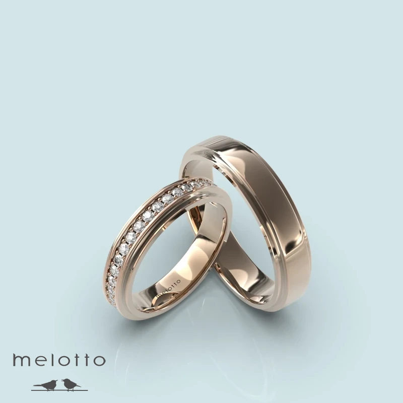 Обручальные кольца 2WE-115 с камнями