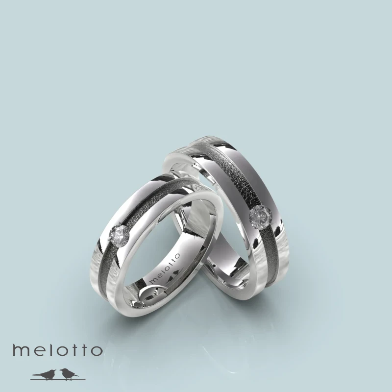 Стильные обручальные кольца с чернением