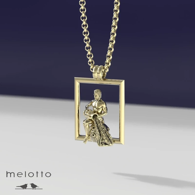 Мужской кулон «Aquarius»