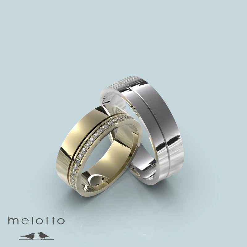 Прямые обручальные кольца