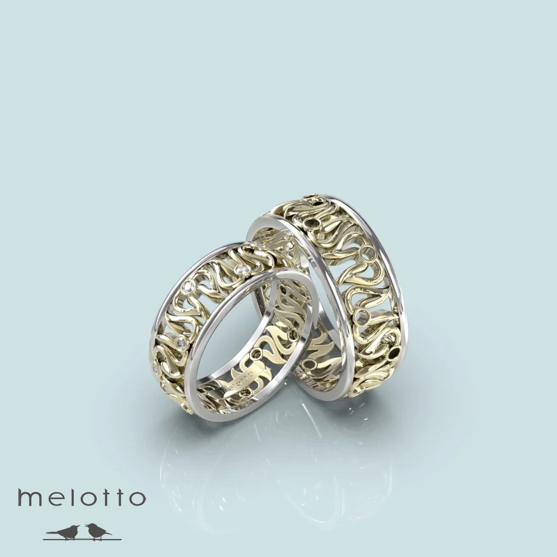 Обручальные кольца «Tulipe blanche»