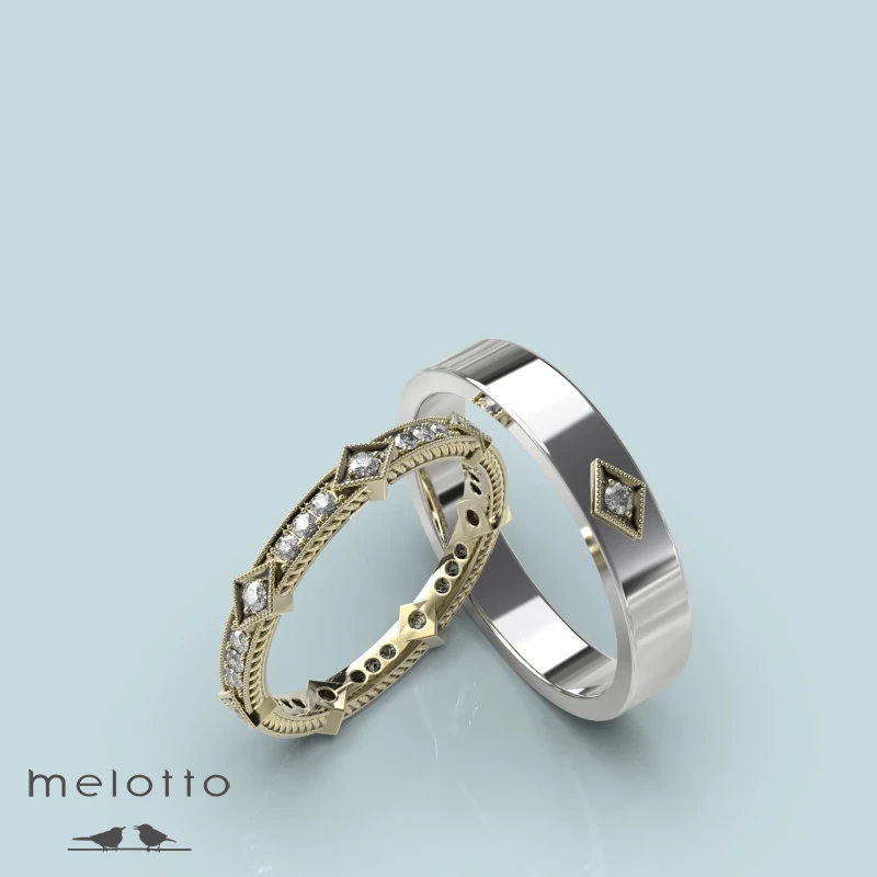 Ювелирные парные обручальные кольца