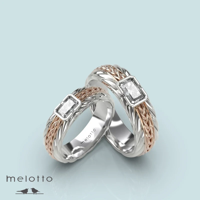 Обручальные кольца «Diamond glow»