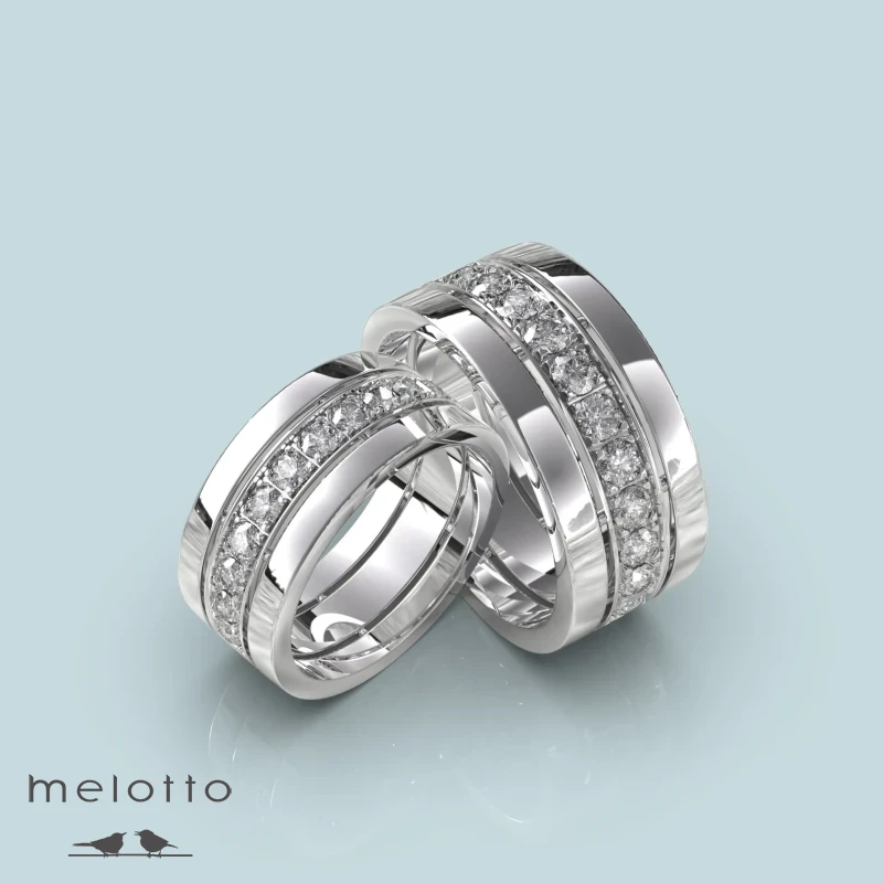 Обручальные кольца «Diamond lines» Обручальные кольца «Diamond lines»