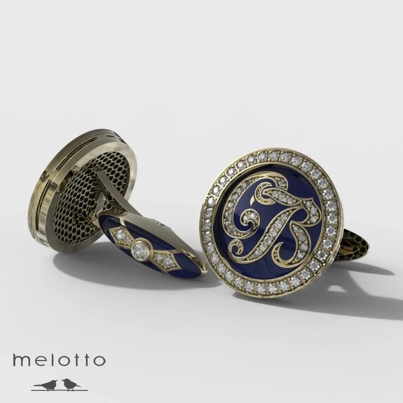 Индивидуальные запонки с инициалами