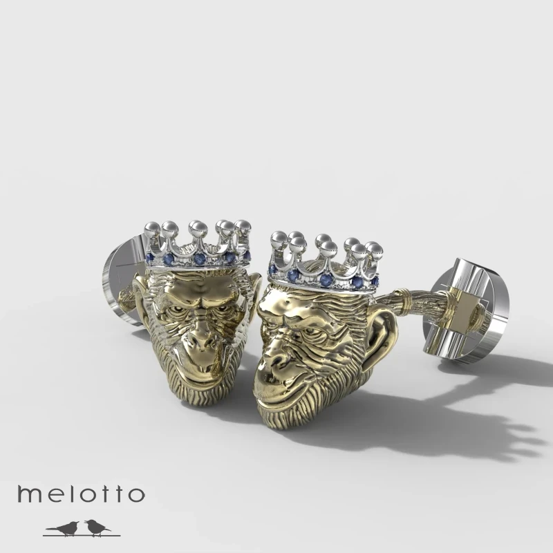 Запонки Golden monkey