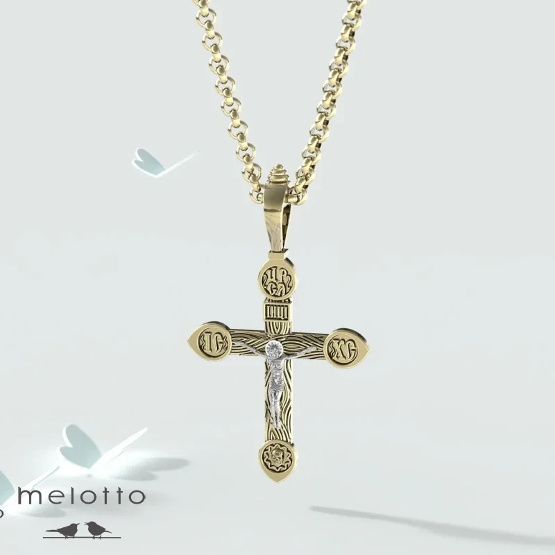 Старославянский крест из золота