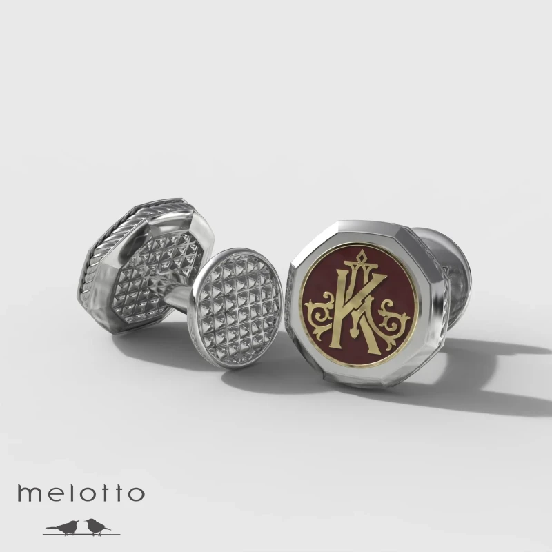 Золотые запонки с монограммой