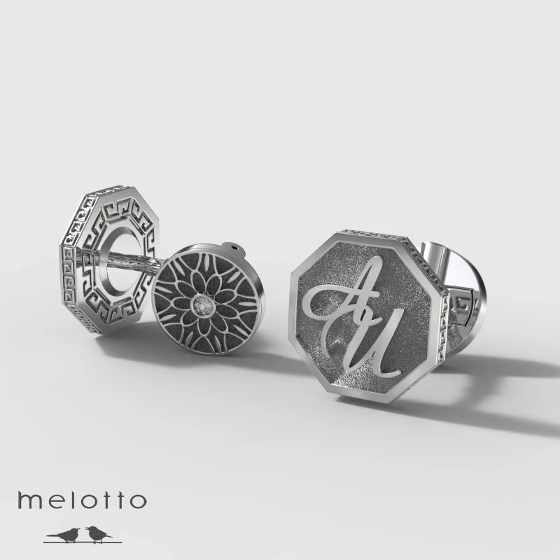 Запонки с инициалами «АИ»