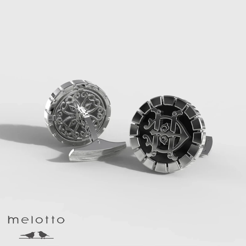 Запонки с инициалами «НЭ»