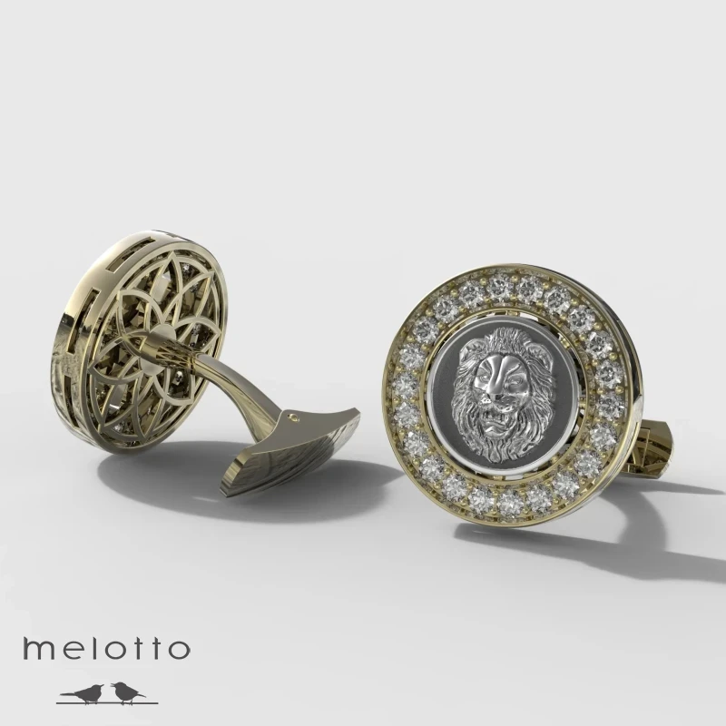 Запонки Лев