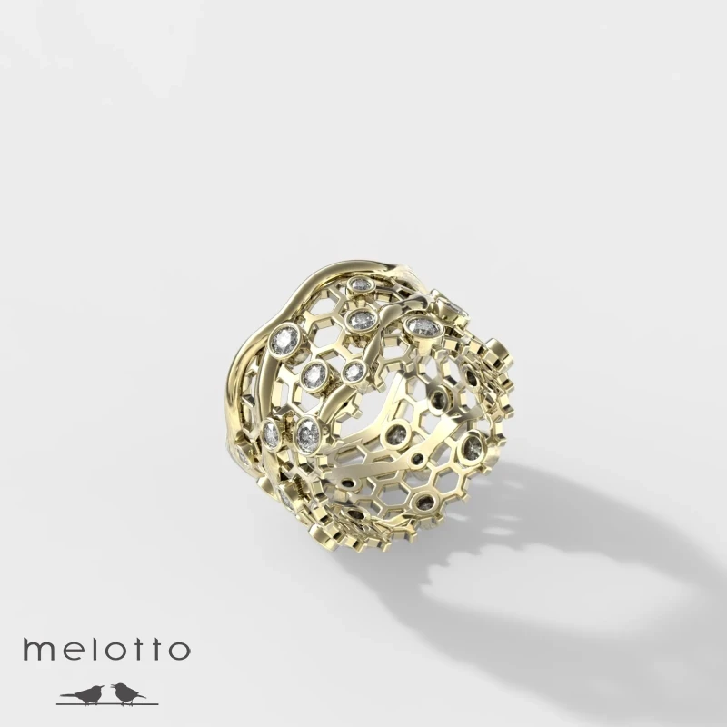 Женское кольцо «Медовая долина»