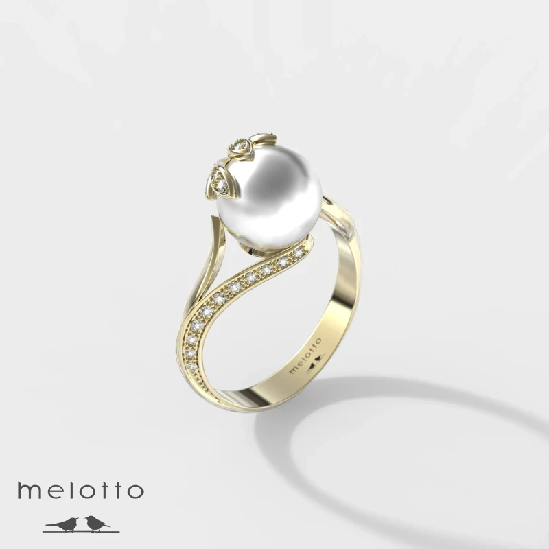 Женское кольцо «La perle»