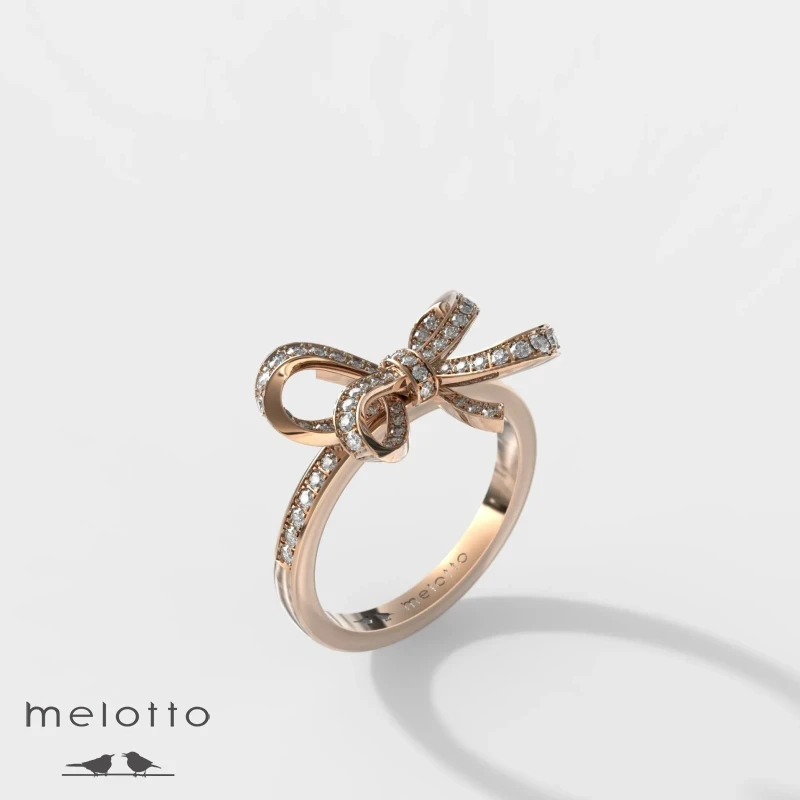 Женское кольцо «Бриллиантовый бант»