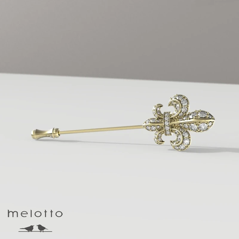 Булавка для галстука Лилия