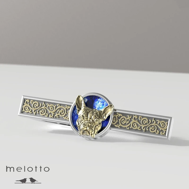 Зажим для галстука Бульдог