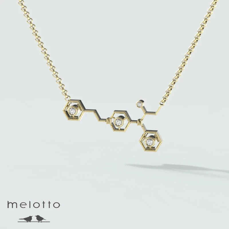 Подвеска «Золотая молекула»