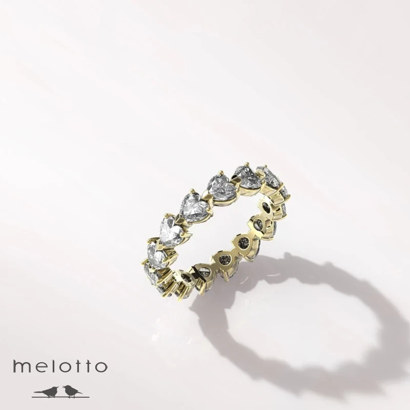 Женское обручальное кольцо «Diamond heart»