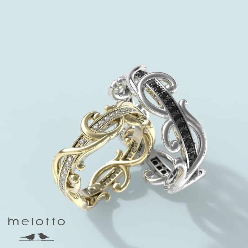 Обручальные кольца «Бриллиантовая ветвь» Обручальные кольца «Бриллиантовая ветвь»