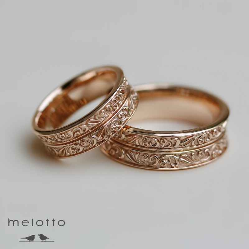 Широкие обручальные кольца с ажуром