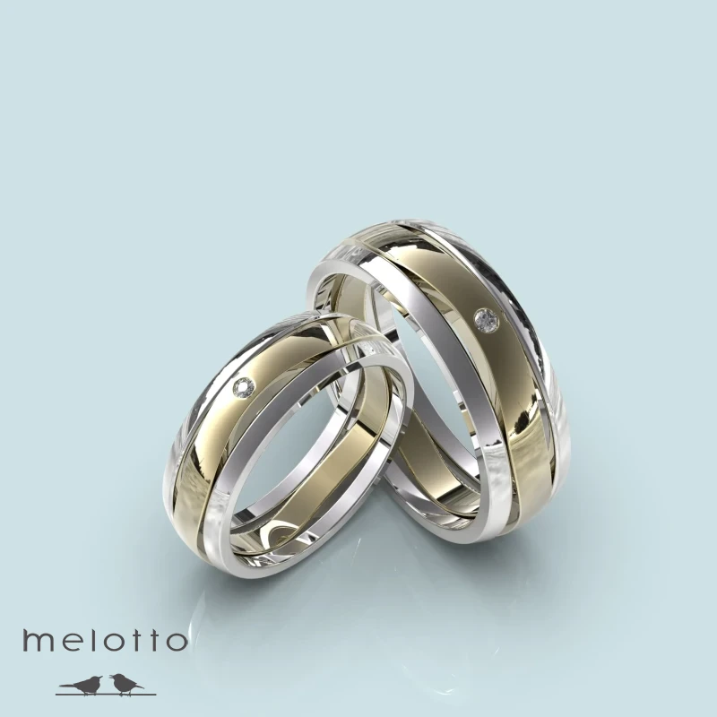 Обручальные кольца «Two colors gold» Обручальные кольца «Two colors gold»