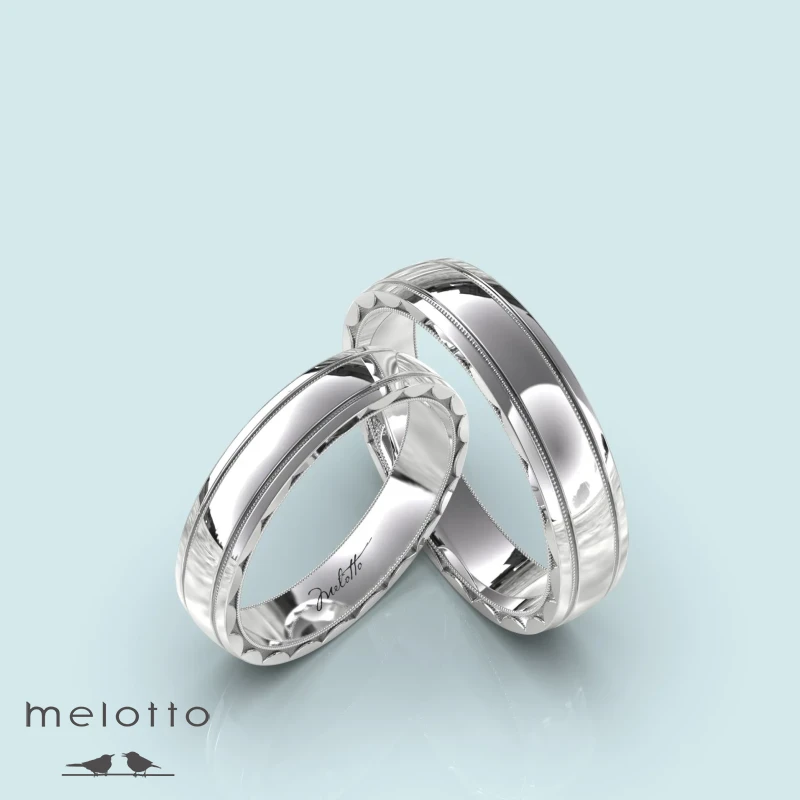 Глянцевые обручальные кольца