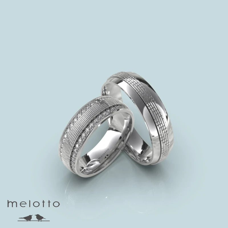 Матовые обручальные кольца