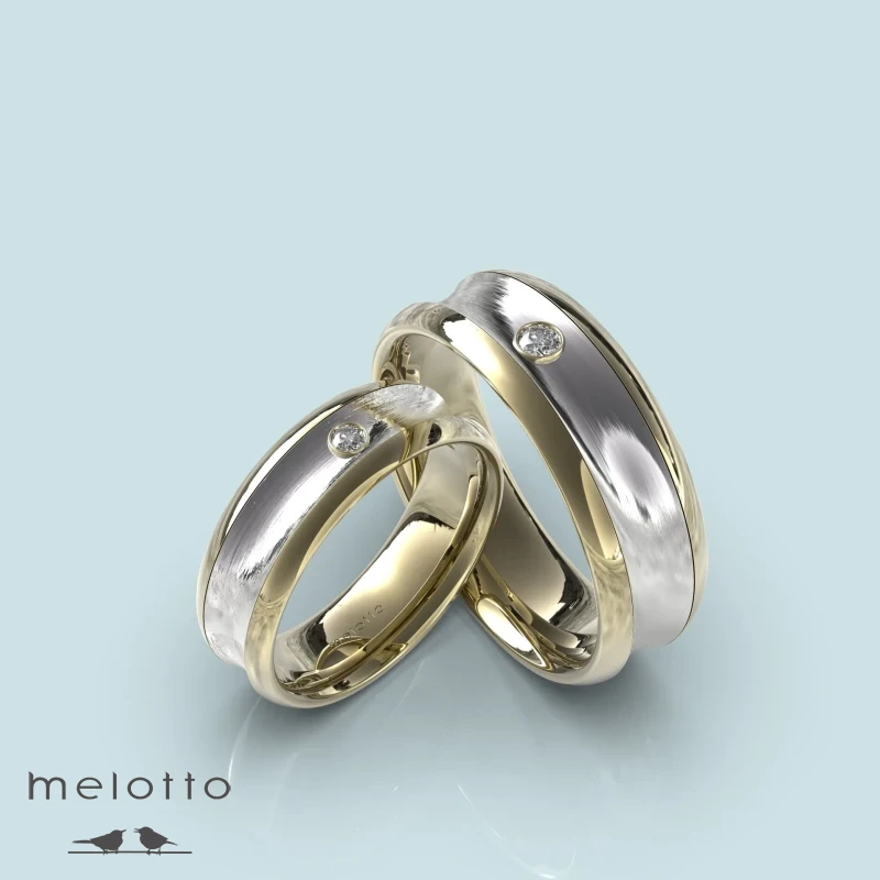 Вогнутые обручальные кольца с камнями Вогнутые обручальные кольца с камнями