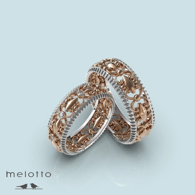 Авторские обручальные кольца «Ажур»