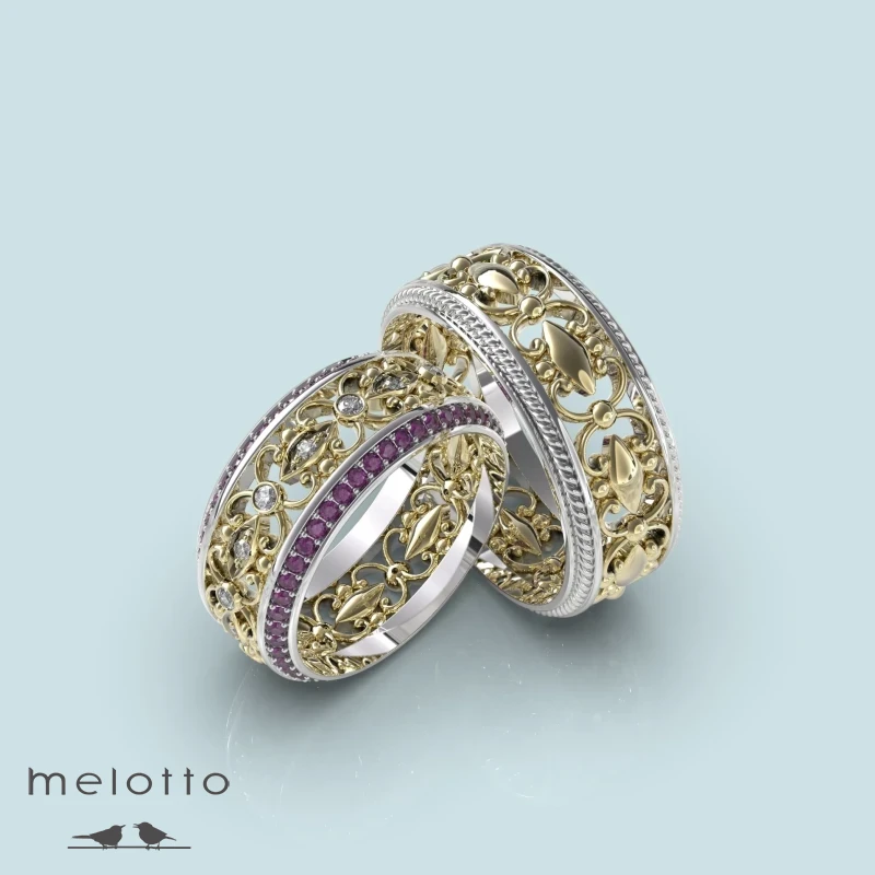 Обручальные кольца «Два цвета» Обручальные кольца «Два цвета»