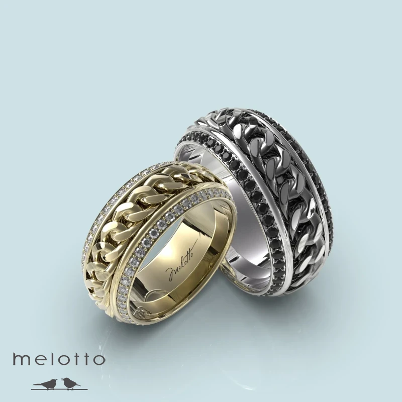 Обручальные кольца «Diamond chain» Обручальные кольца «Diamond chain»