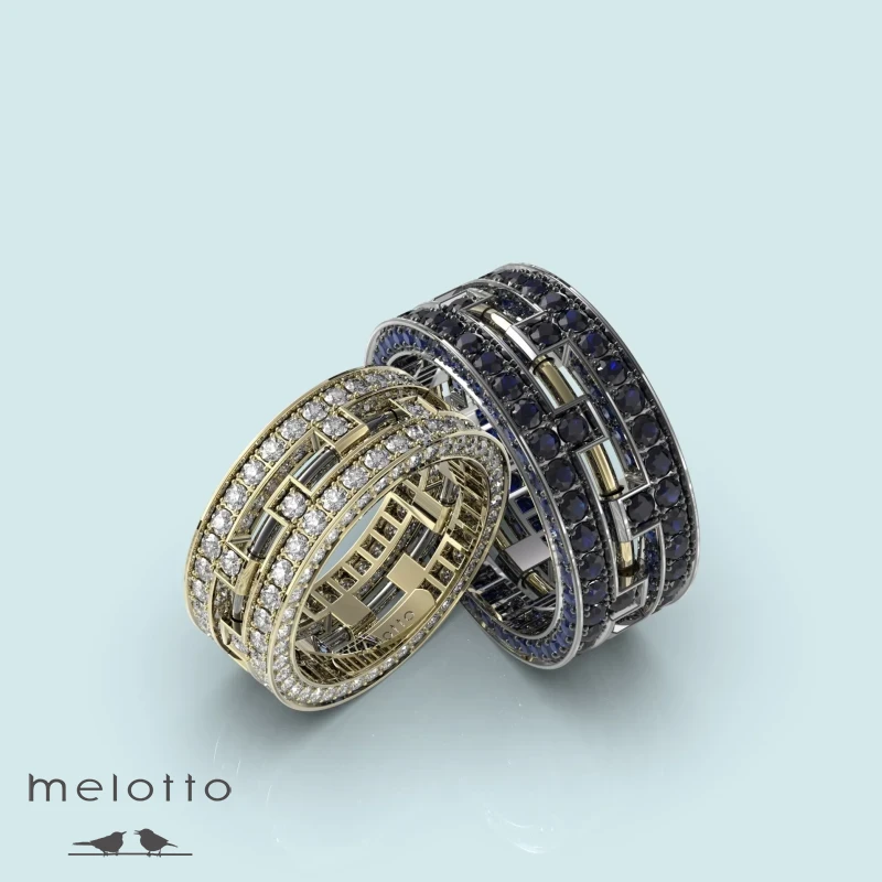 Обручальные кольца «Two colors»