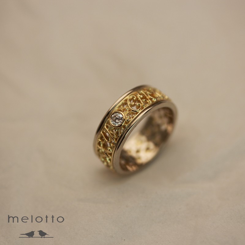 Кольцо «Спасибо за доченьку»