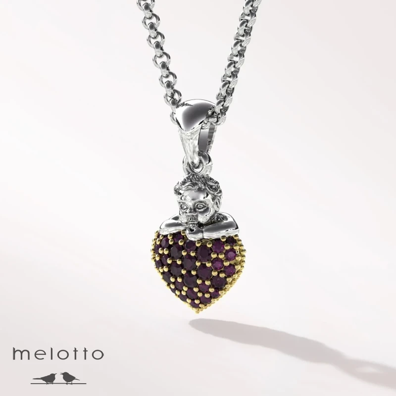 Золотой кулон «Сердце»