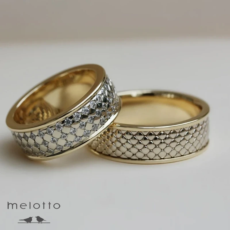 Уникальные обручальные кольца с бриллиантами Уникальные обручальные кольца с бриллиантами