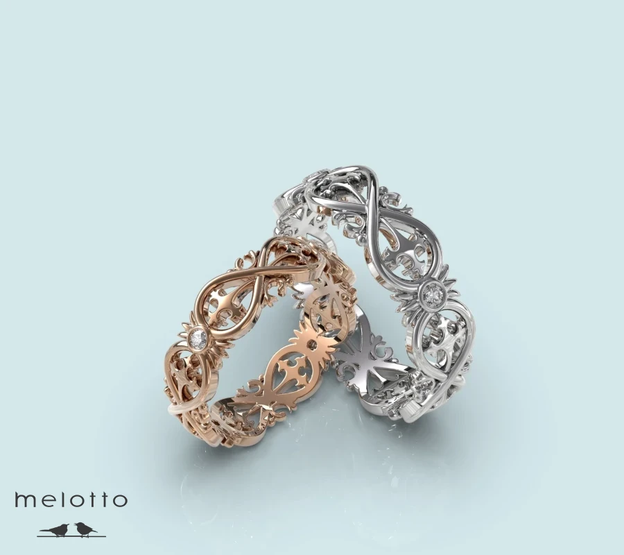Обручальные кольца с ажуром