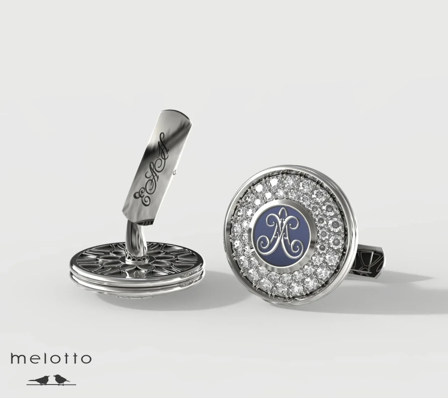 Запонки с бриллиантами