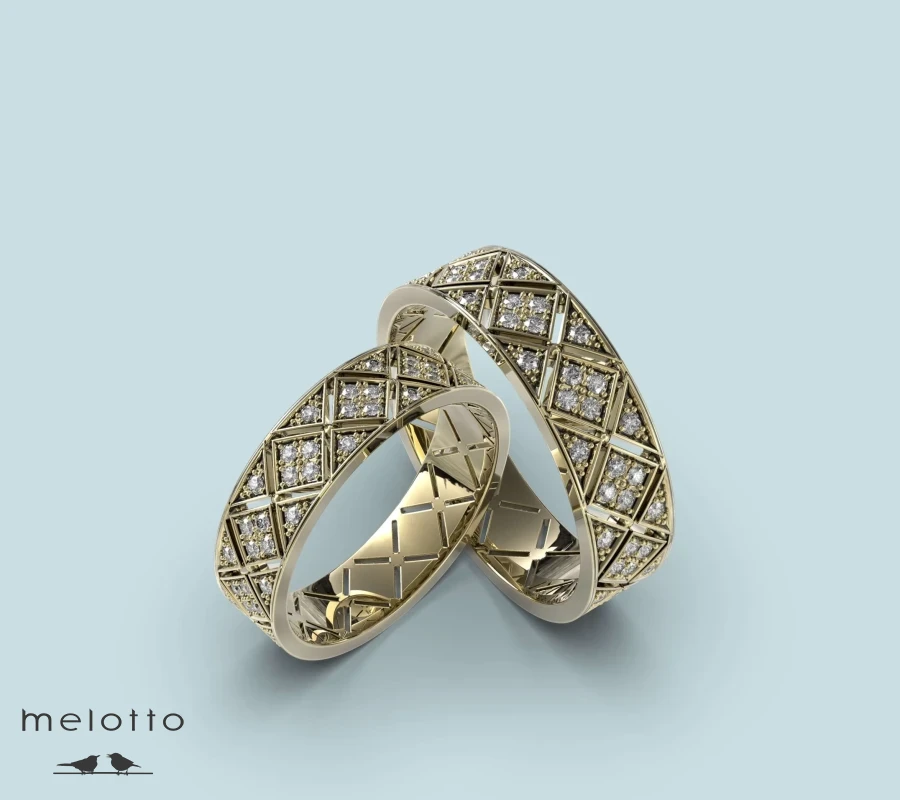 Парные обручальные кольца Melotto