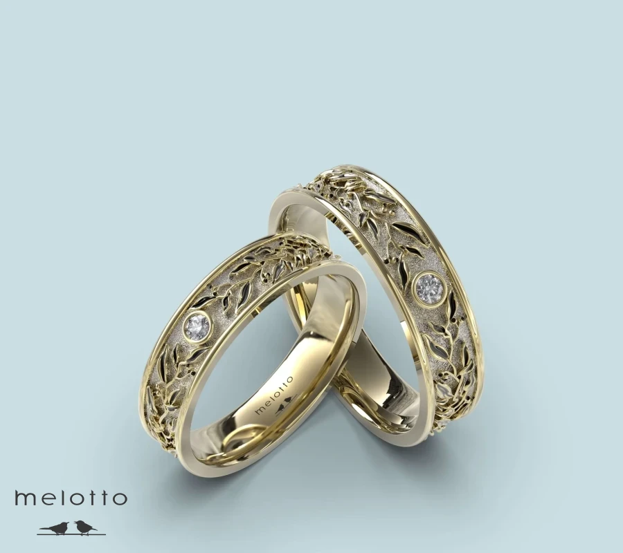 Обручальные кольца Листопад