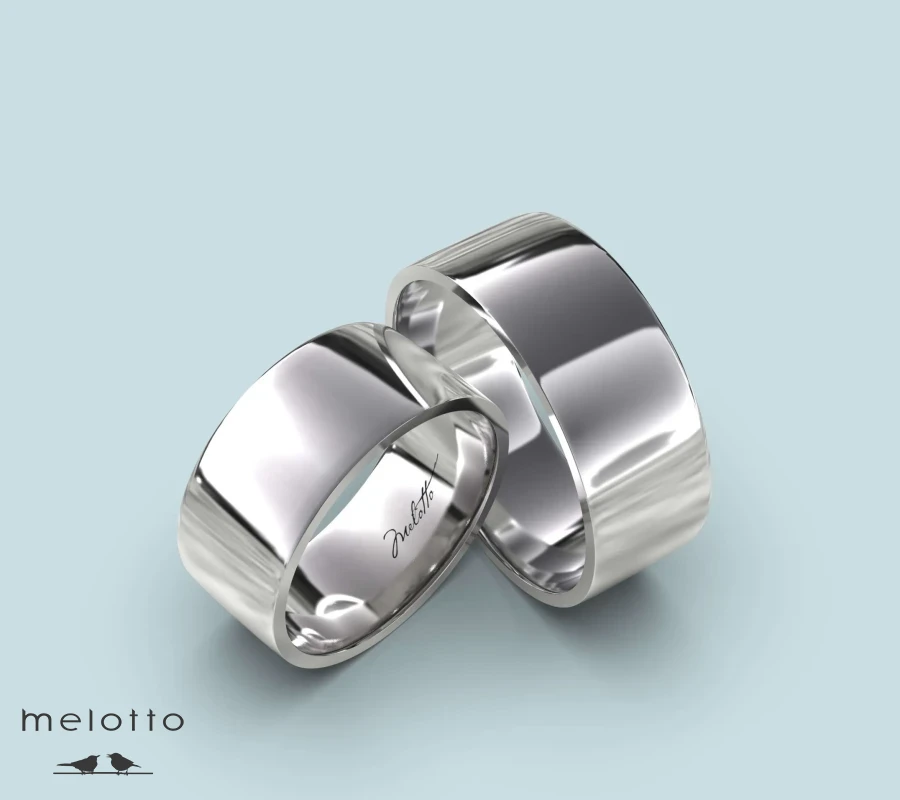 Обручальные кольца широкие плоские