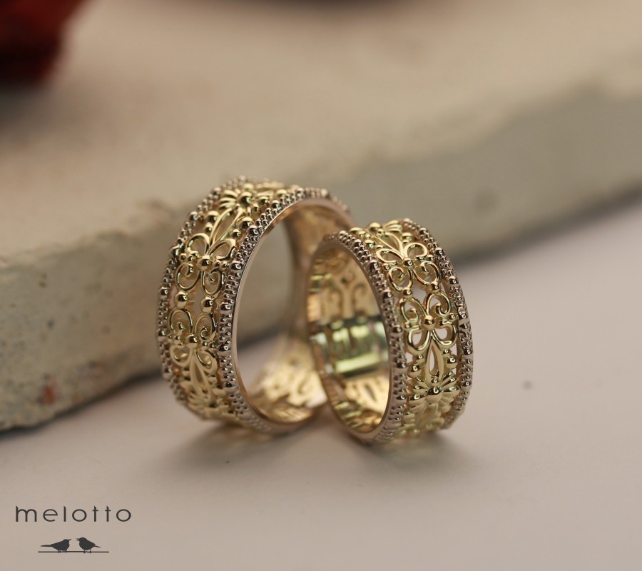 Винтажные обручальные кольца «Франция»